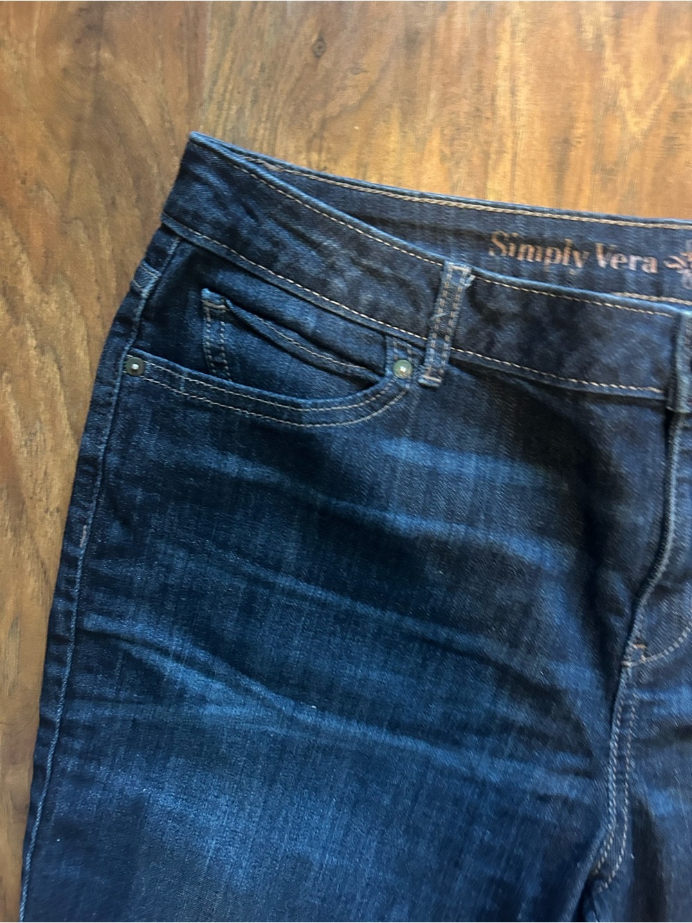 Dark Washed Denim Shorts With Pockets Jean Summer Coast Casual Resort Cruise - Picture 2 of 10